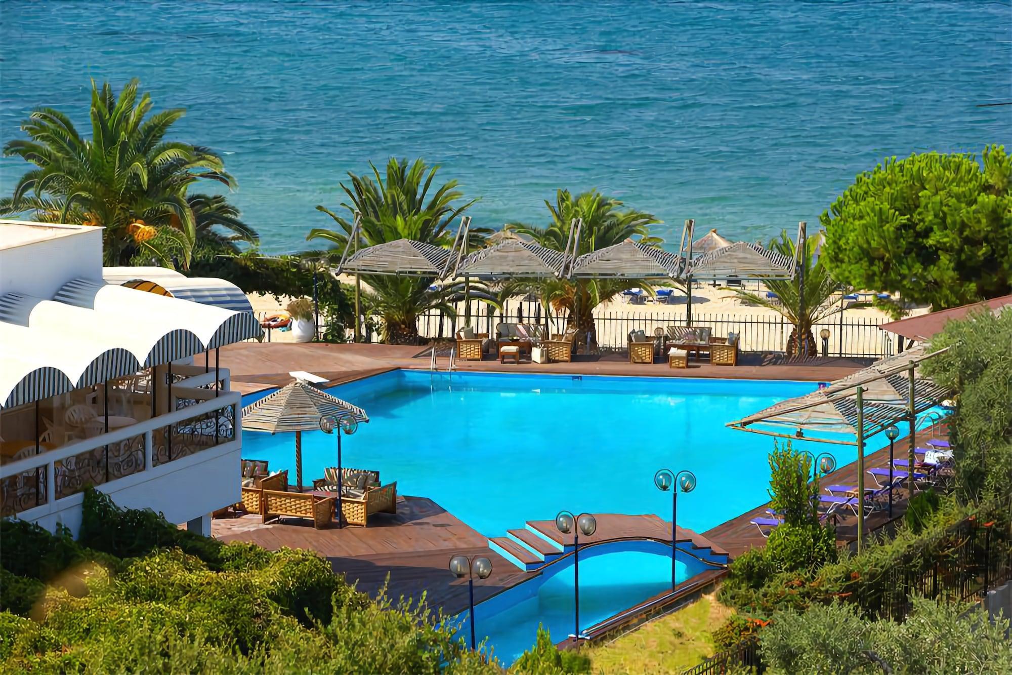 Kamari Beach Hotel Potos Exterior photo